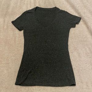 Heathered Grey V-Neck Short-Sleeve T-Shirt